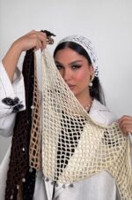 اسکارف قلاب بافی