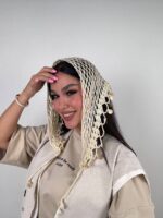 اسکارف قلاب بافی پولکی - Image 3