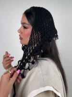 اسکارف قلاب بافی پولکی - Image 6