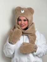 سرهمی شال کلاه دستکش خرسی - Image 5