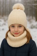 شال و کلاه تک پوم - Image 6