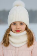 شال و کلاه تک پوم - Image 4