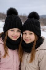 شال و کلاه تک پوم