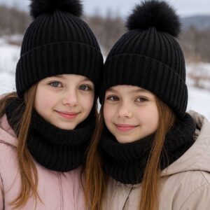 شال و کلاه تک پوم