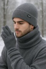 ست شال و کلاه بافت - Image 2