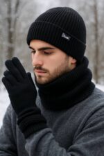 ست شال و کلاه بافت