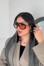 عینک آفتابی Bottega Veneta UV400 رنگ تمام مشکی