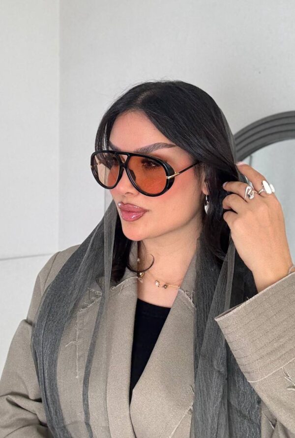 عینک آفتابی Bottega Veneta UV400 رنگ تمام مشکی