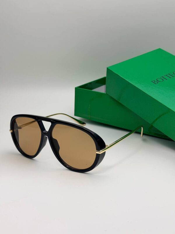 عینک آفتابی Bottega Veneta UV400 رنگ تمام مشکی